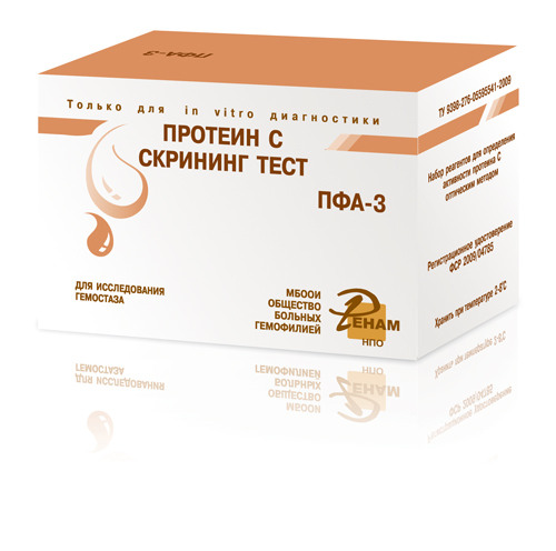 Набор реагентов для скрининговой оценки нарушений в системе протеина С ЭМКО Протеин С-скрининг тест. (ПФА-3) Реагенты #1